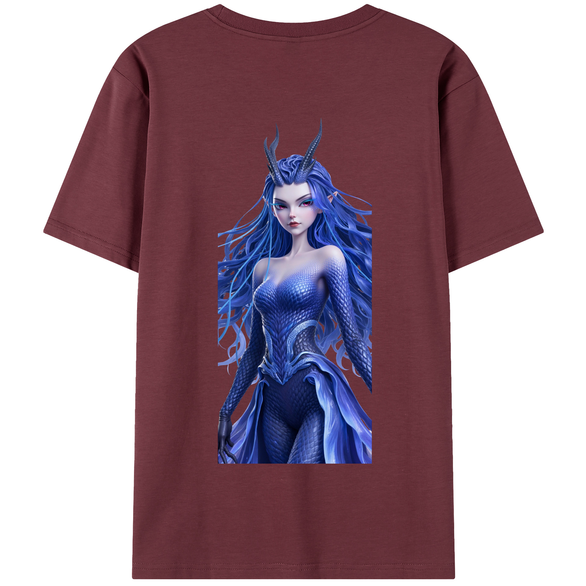 （画像用） Ne Zha 2 ナタ 魔童の大暴れ 綿100％半袖Tシャツ（背面プリント）